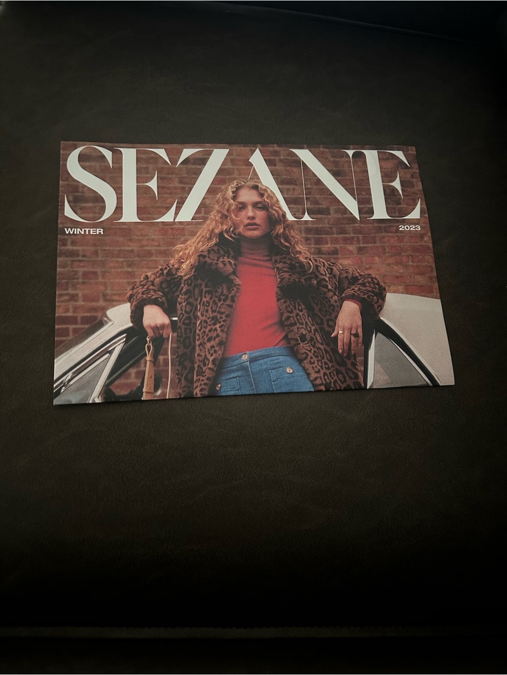 Sezane 2023 brochure.  Offers welcome. Gives fashion inspiration.